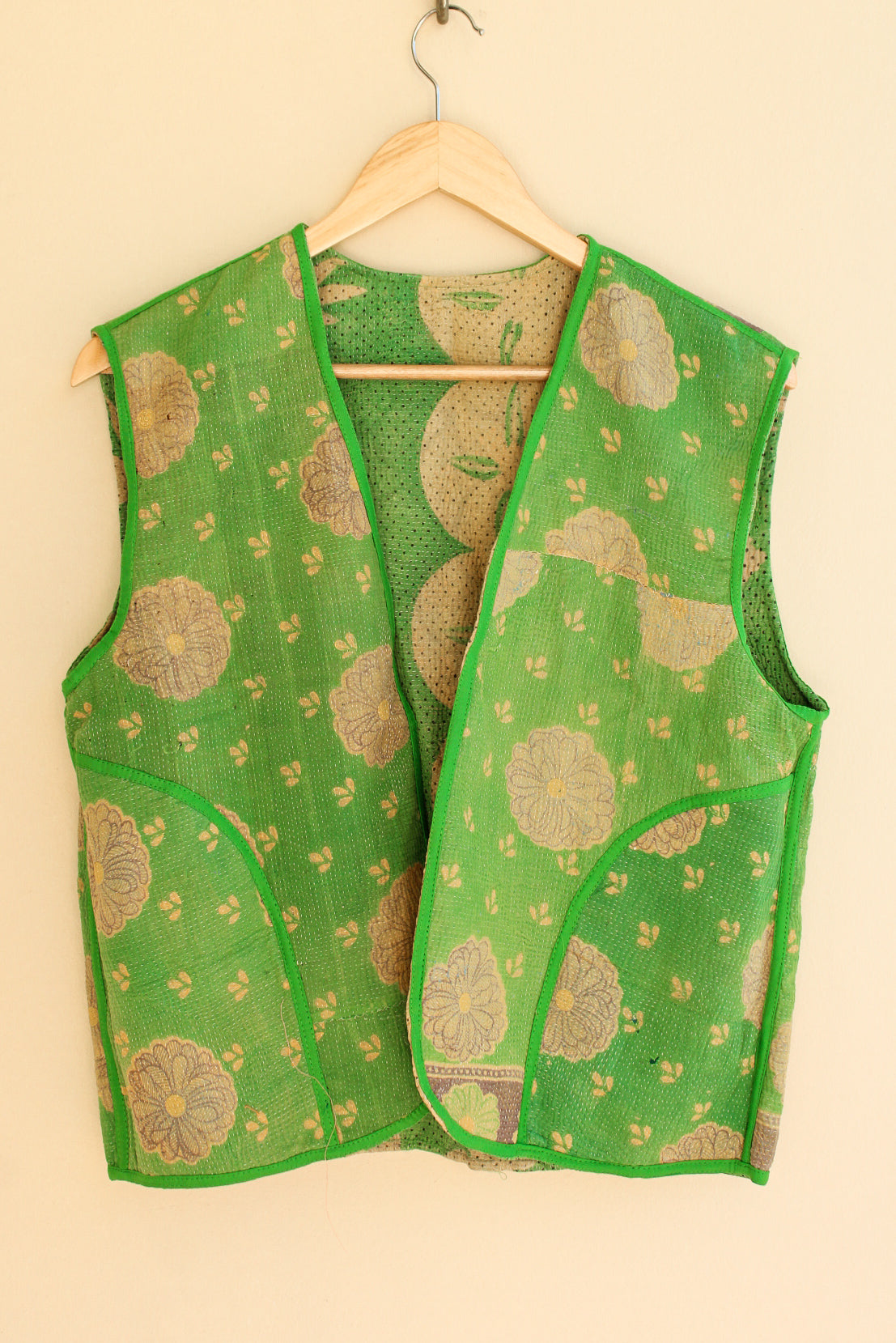 Cotton Kantha Crop Vest 006