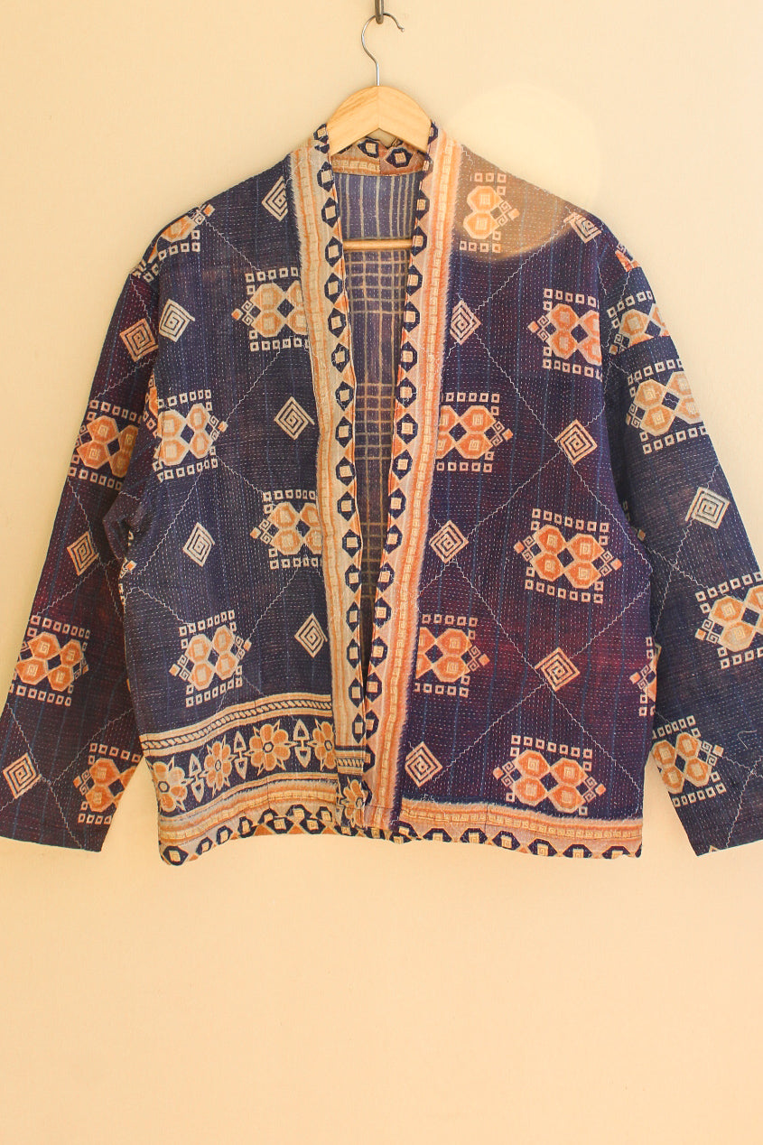 Cotton Kantha Crop Jacket 008