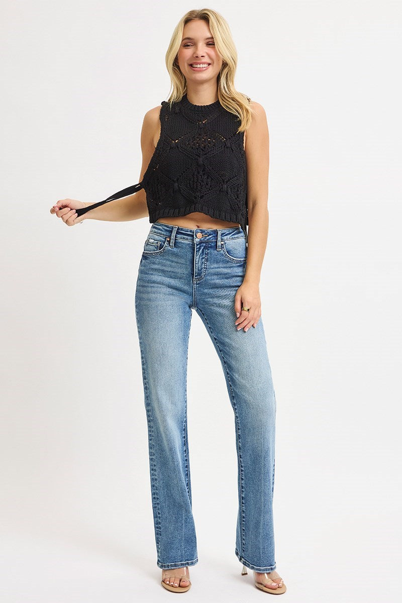TUMMY CONTROL HIGH RISE STRAIGHT JEANS