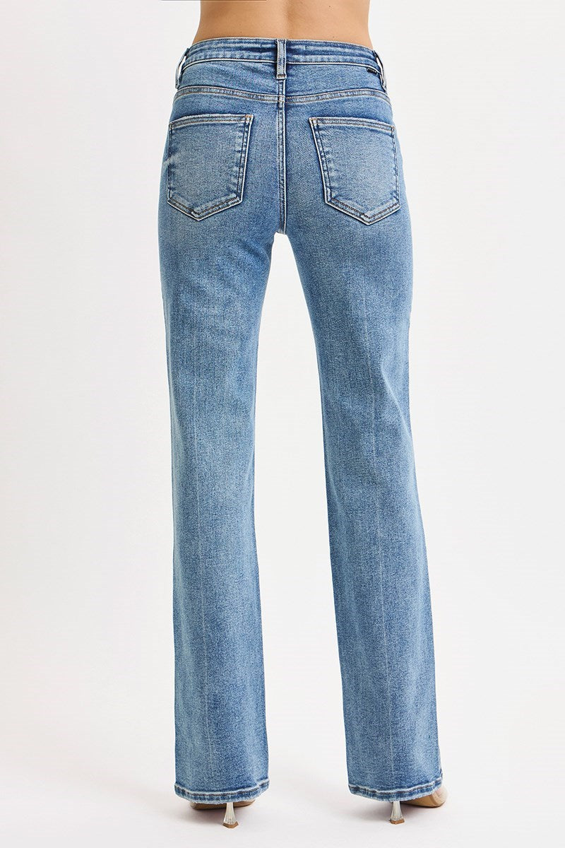 TUMMY CONTROL HIGH RISE STRAIGHT JEANS