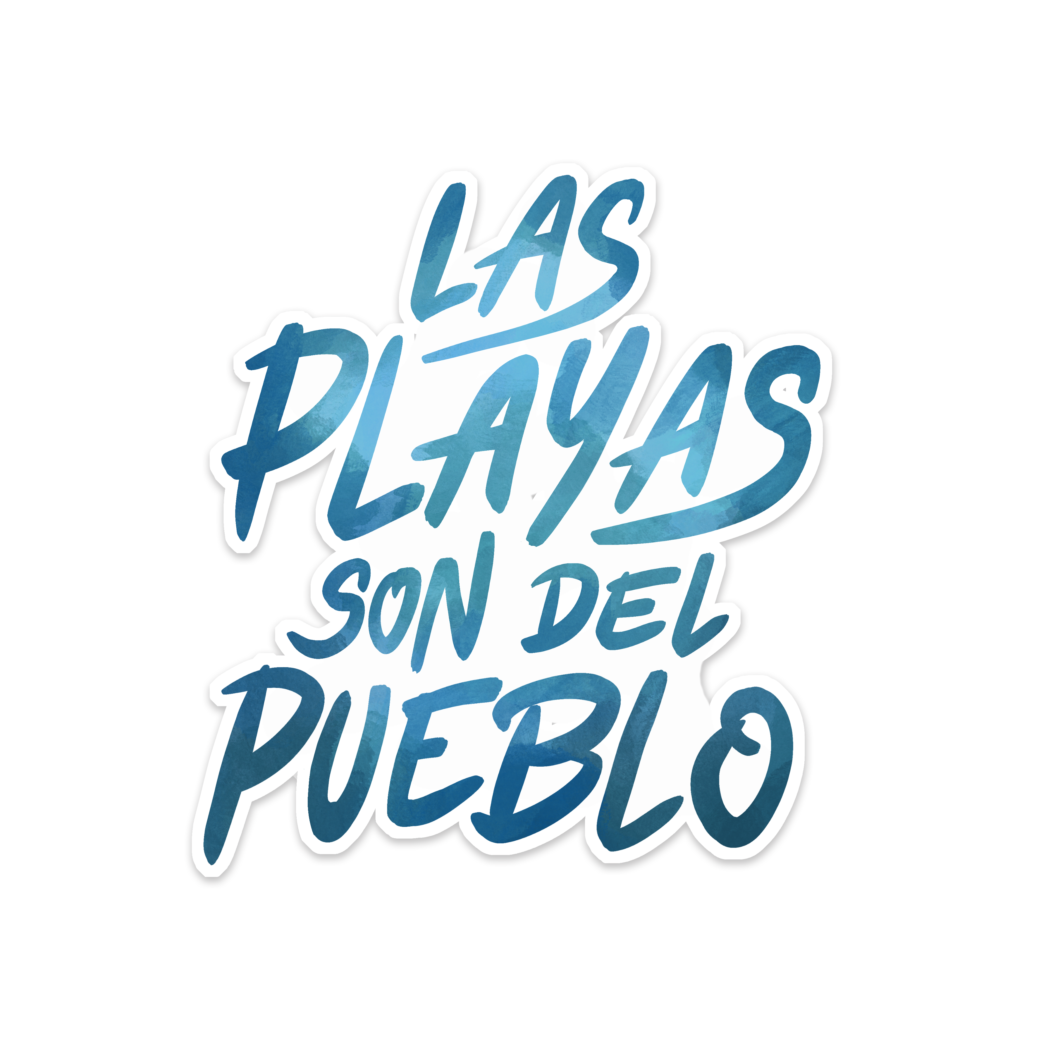 Playas Pueblo sticker