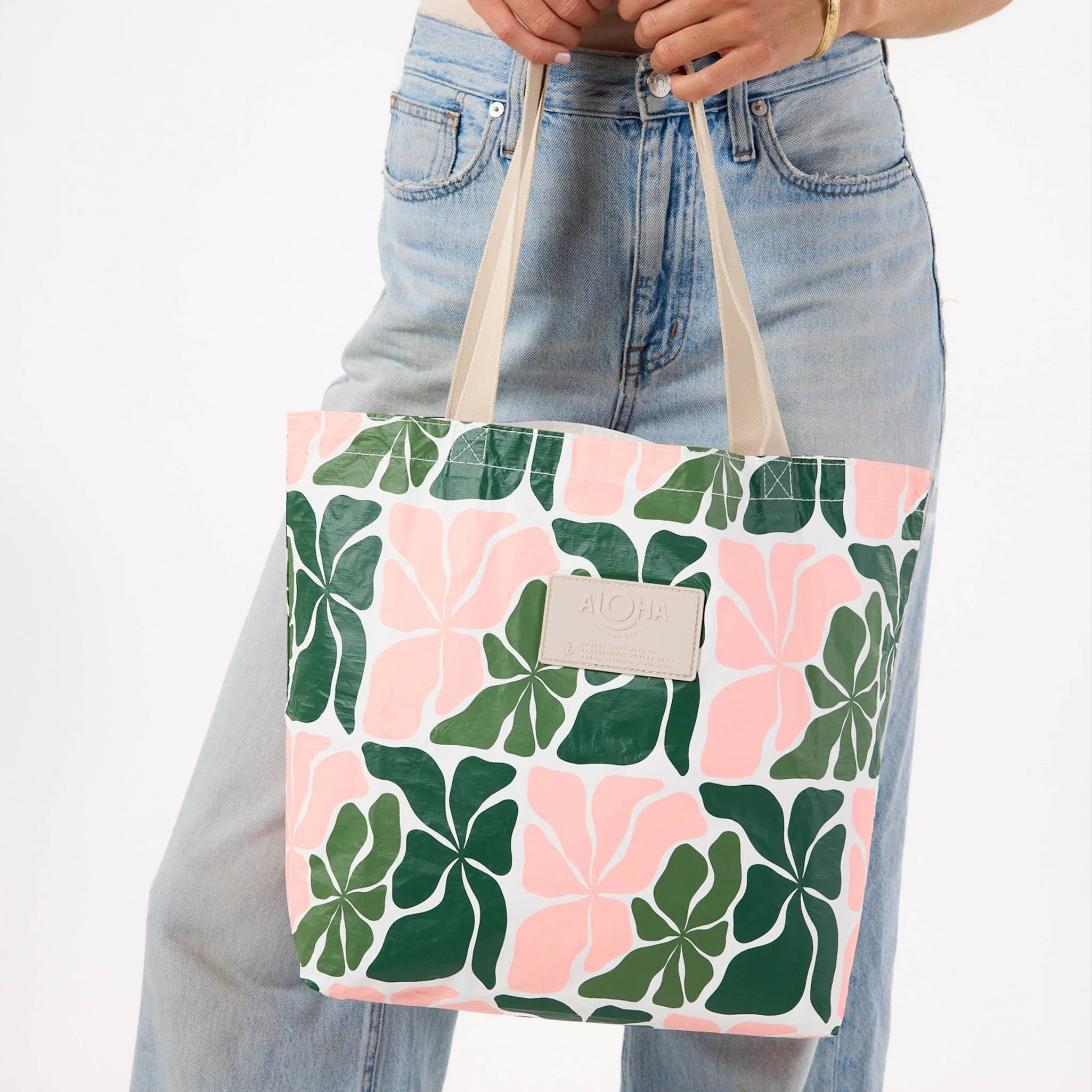 Aloha Wavy Reversible Tote Vineyard