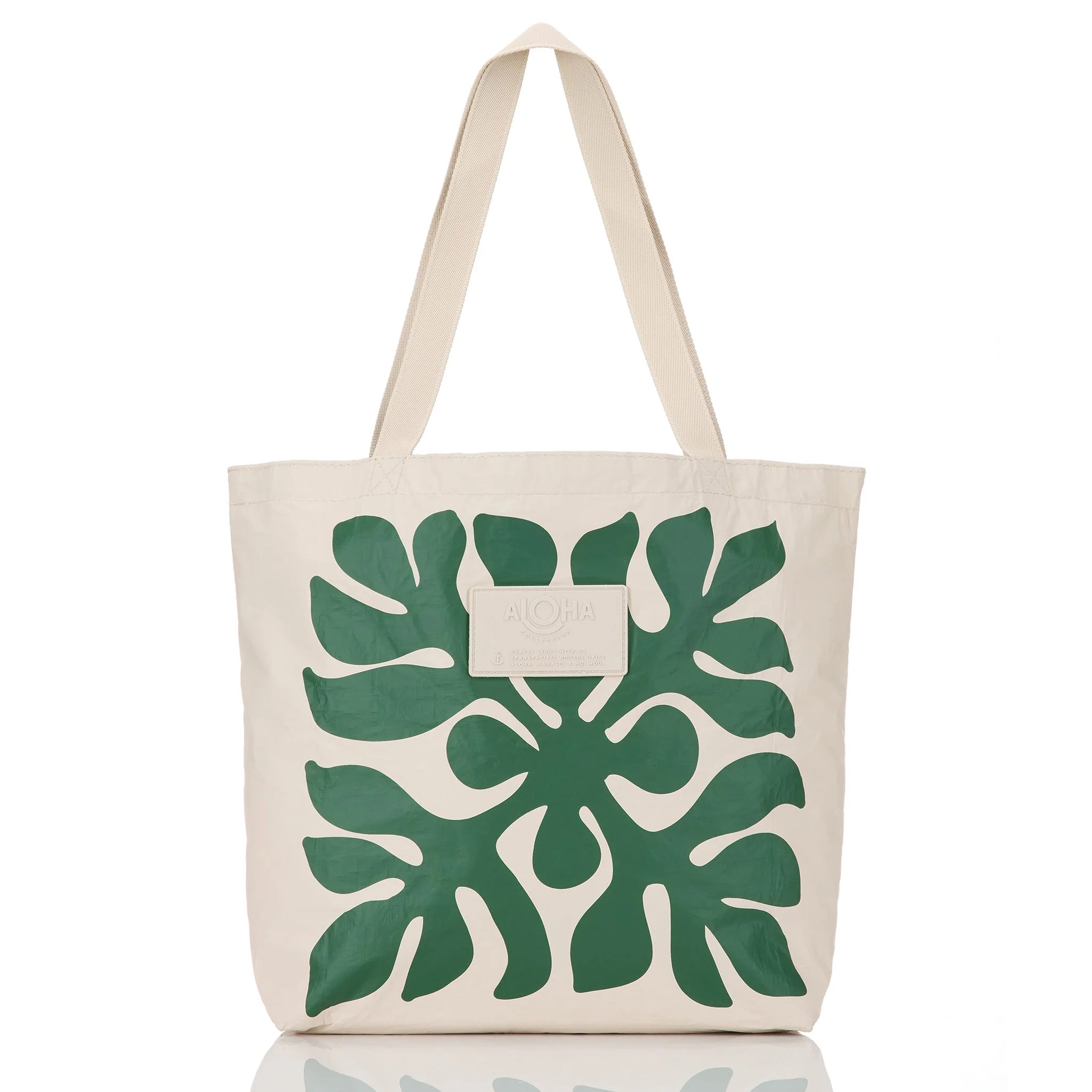 Aloha Applique Reversible Tote Vineyard