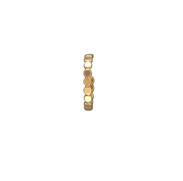 Smashed Beaded Hoop Earring GF