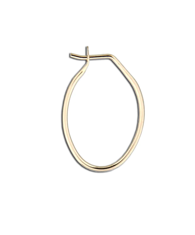 Oval Hoop Earring 25mm GF