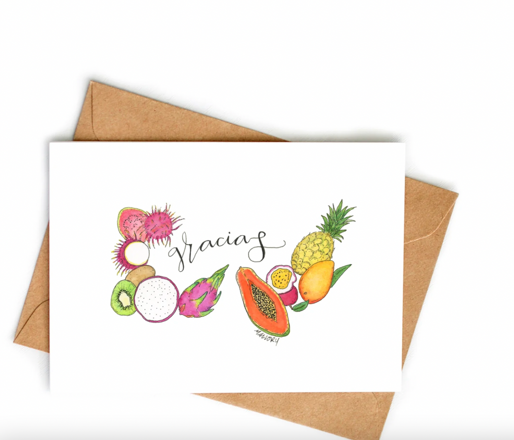 Gracias Fruit Greeting Card