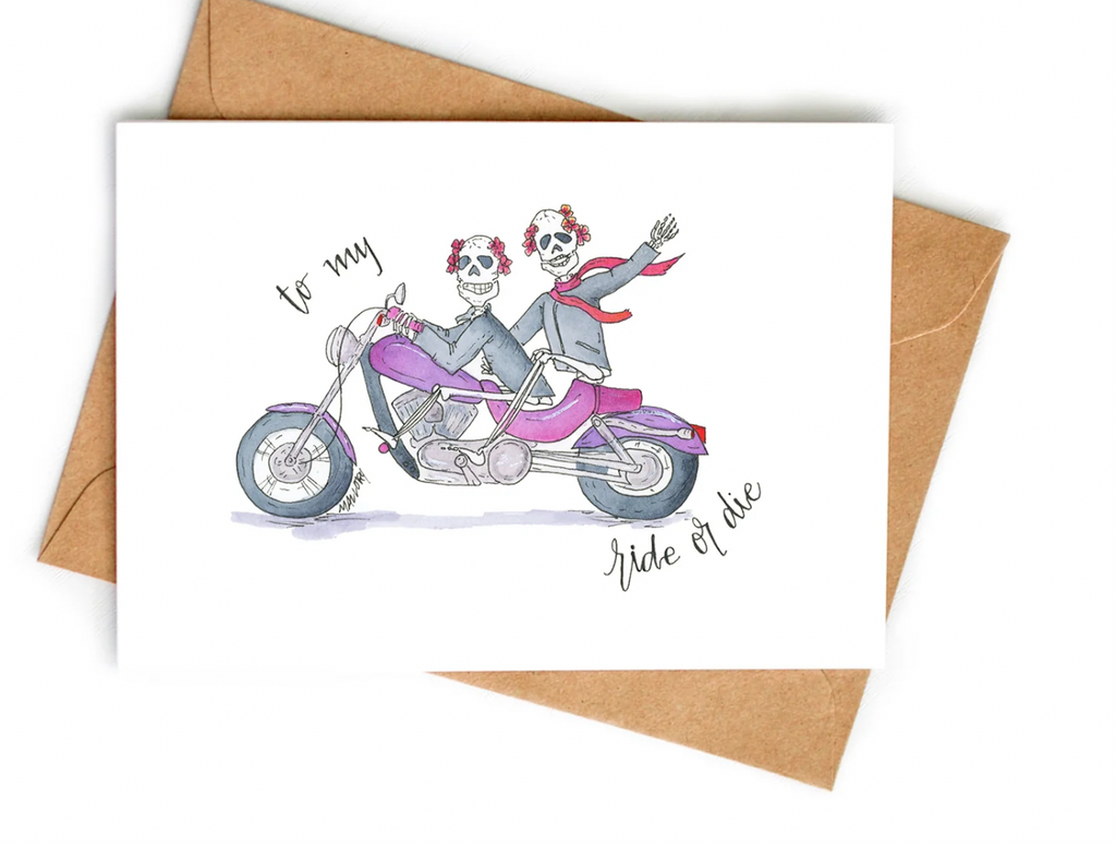Ride or Die Greeting Card