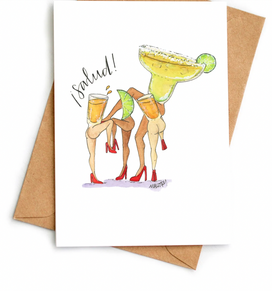 Salud Tequila Greeting Card