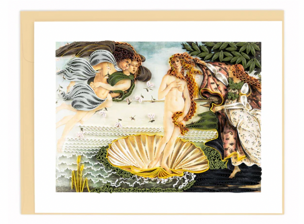 Quill Card Artist Series - Quilled The Birth of Venus, Botticelli