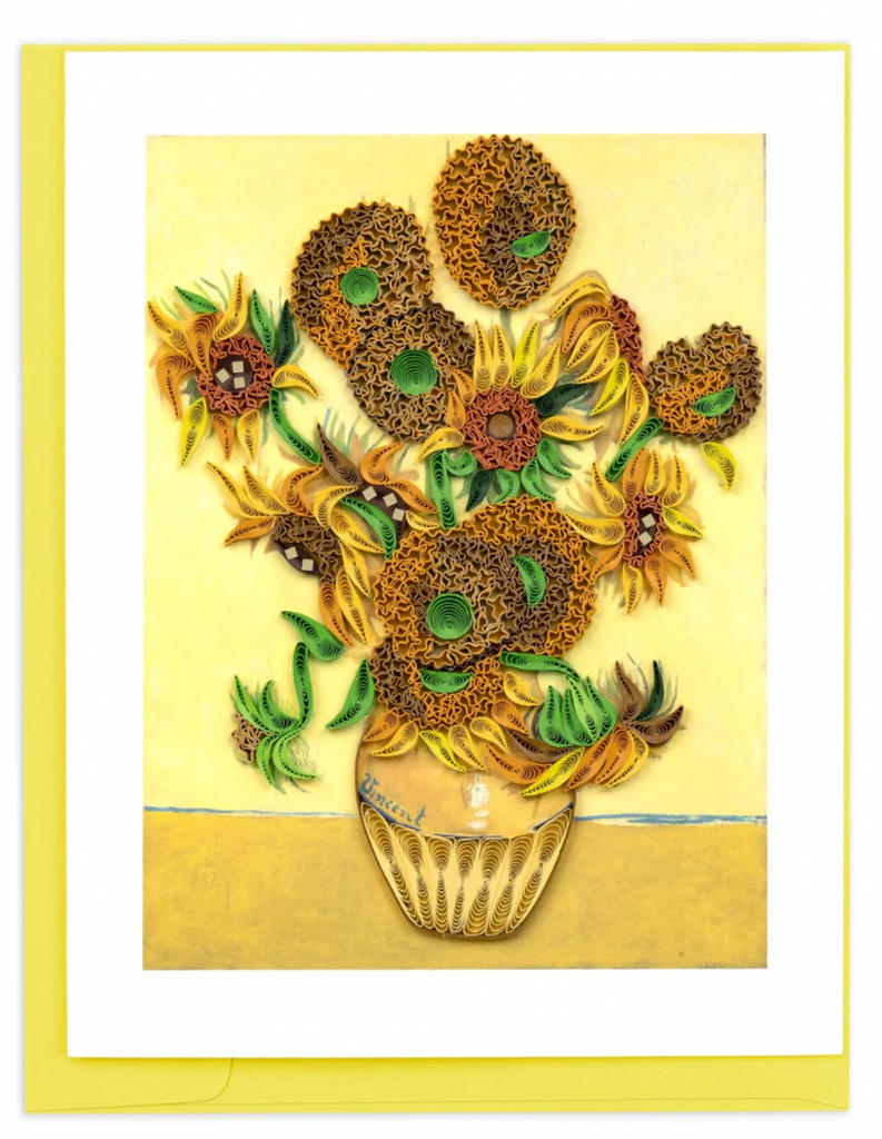 Quill Card Artist Series -  Sunflowers, Van Gogh