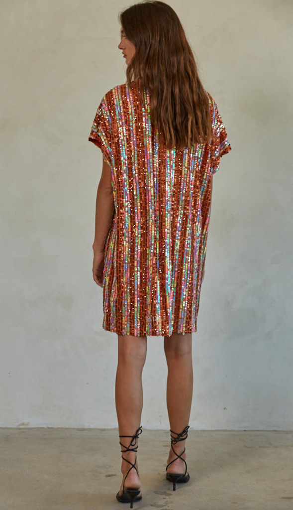 THIS MOMENT DRESS - BURNT ORANGE