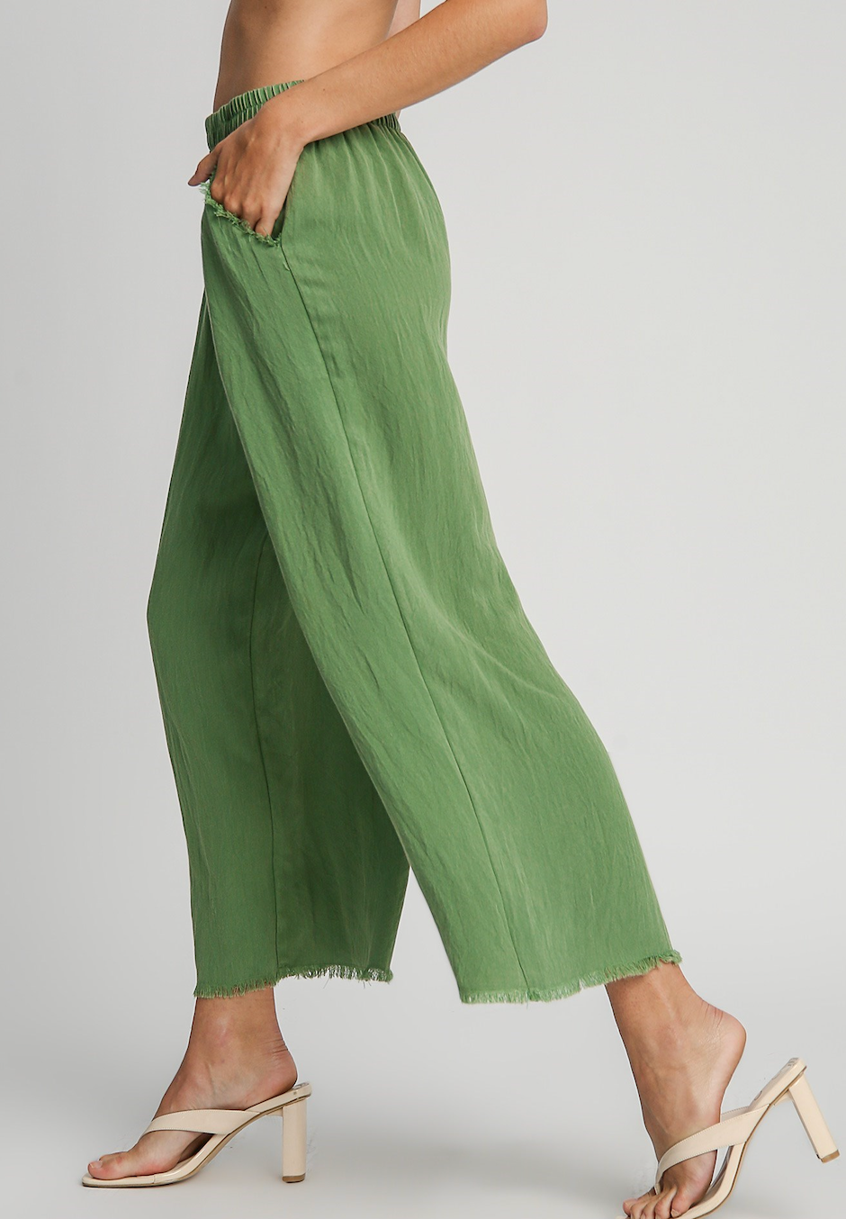 Snow Washed Pant Green