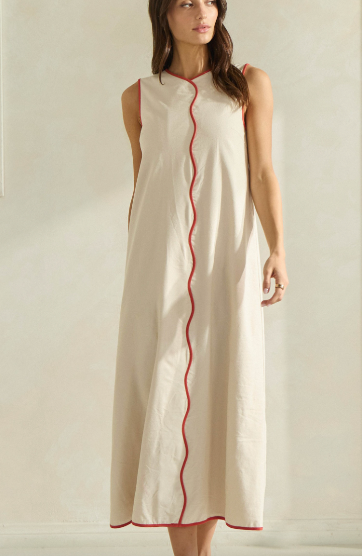 Sleeveless Linen Maxi Dress
