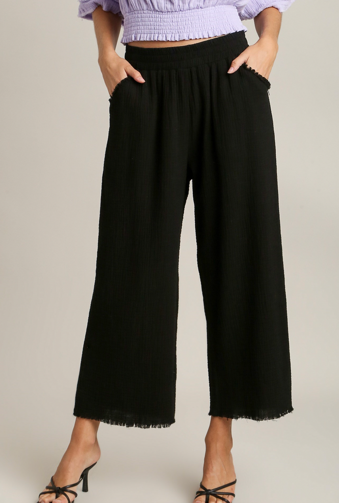 Gauze Pants - Black