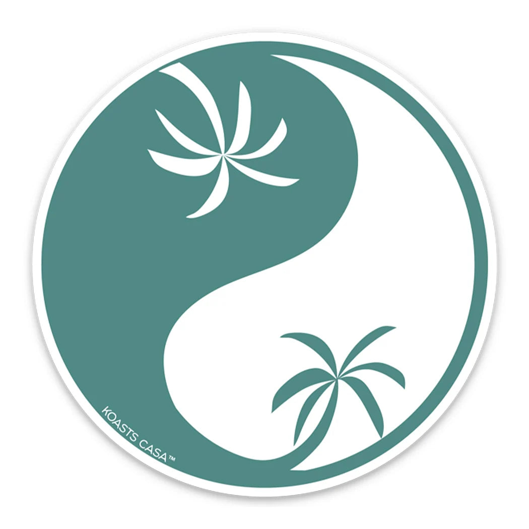 Tropic Yin Yang Sticker