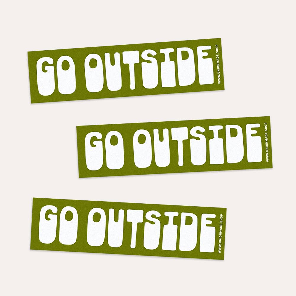 Go Outside - Bumper Sticker – Ocean State of Mind PR