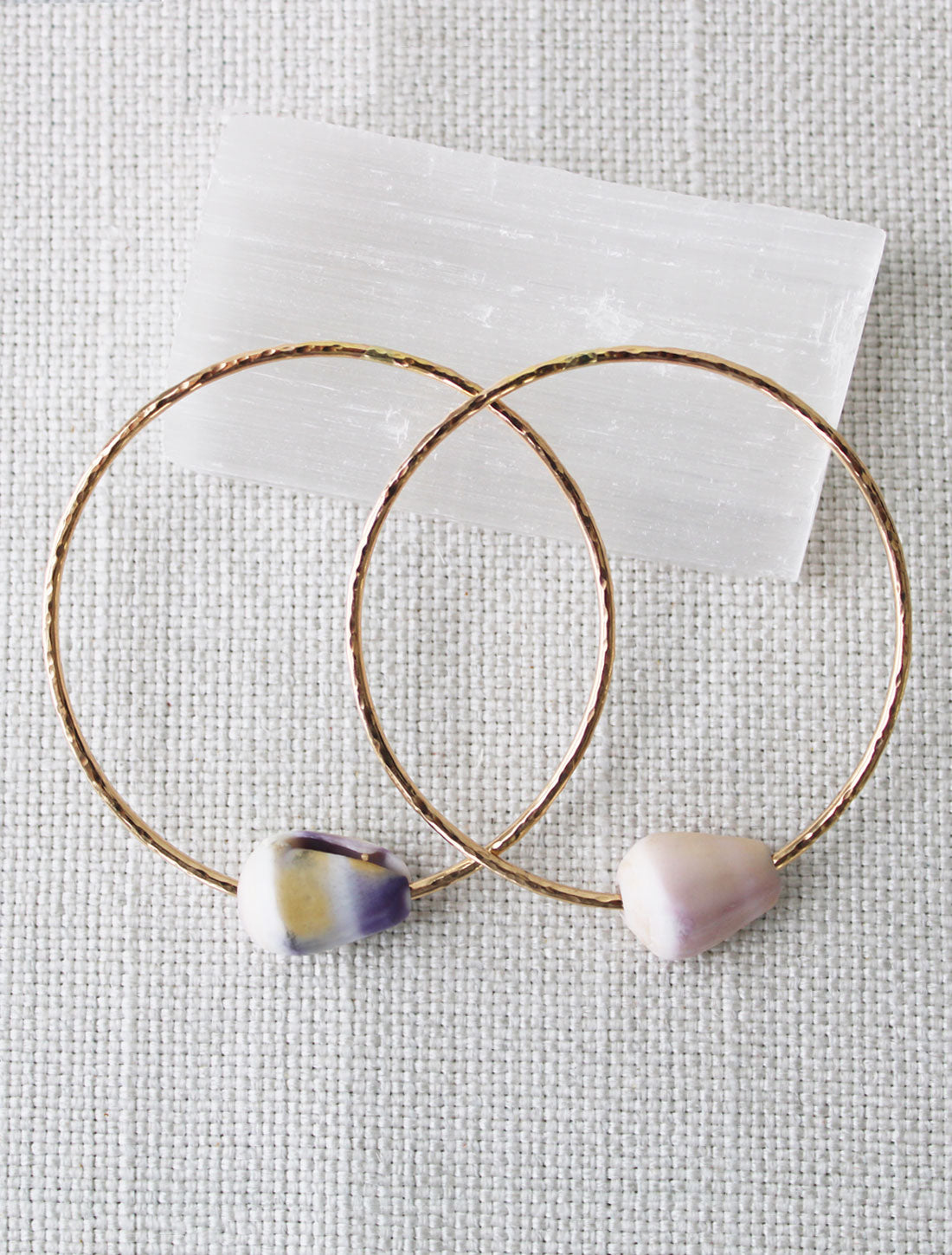 Gold Sea Shell Bangle Set 002