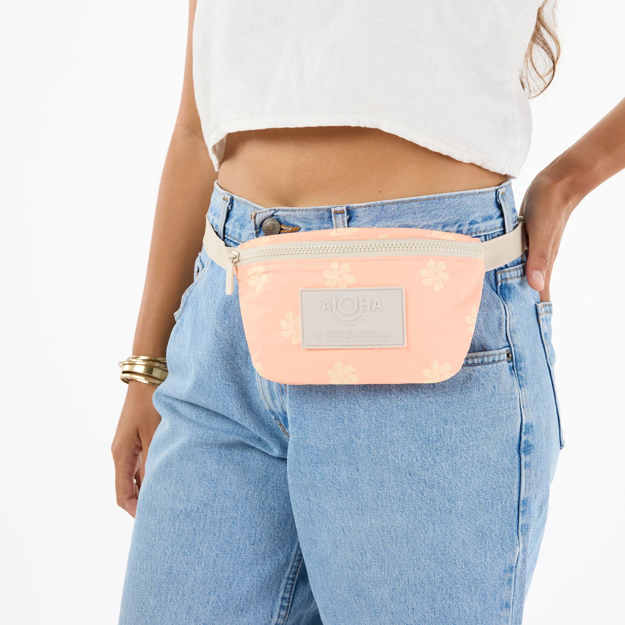 Aloha Casa Gardenia Mini Hip Pack Peachy