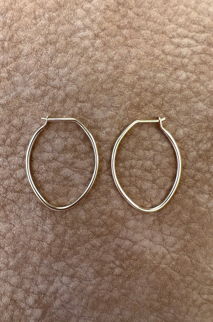 Oval Hoop Earring 25mm GF
