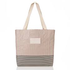 Cabana Reversible Tote- Affogato/Sandstone