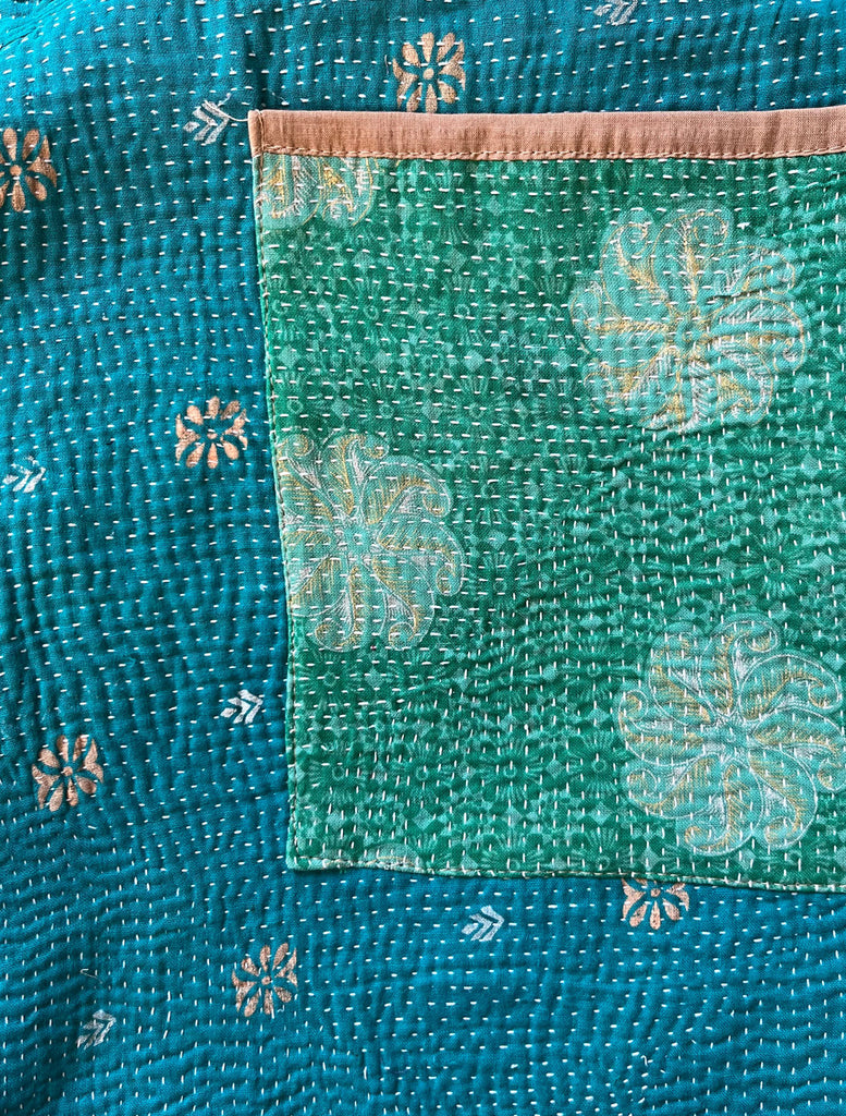 Kantha Quilted Tote Ocean State of Mind 02