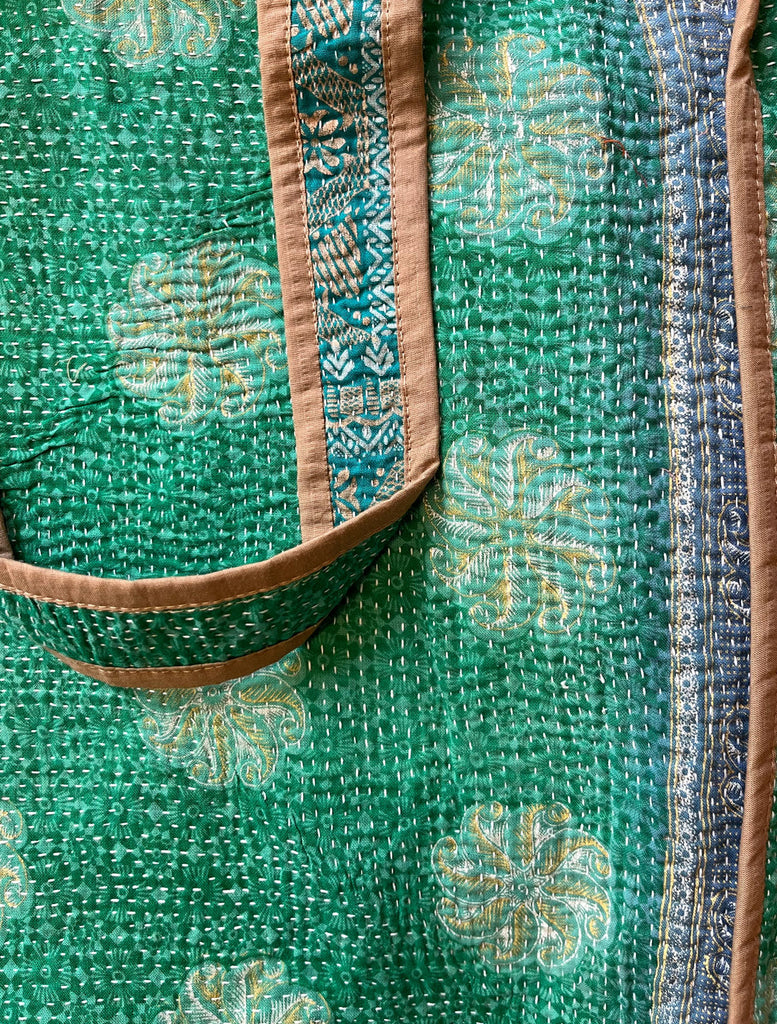 Kantha Quilted Tote Ocean State of Mind 02
