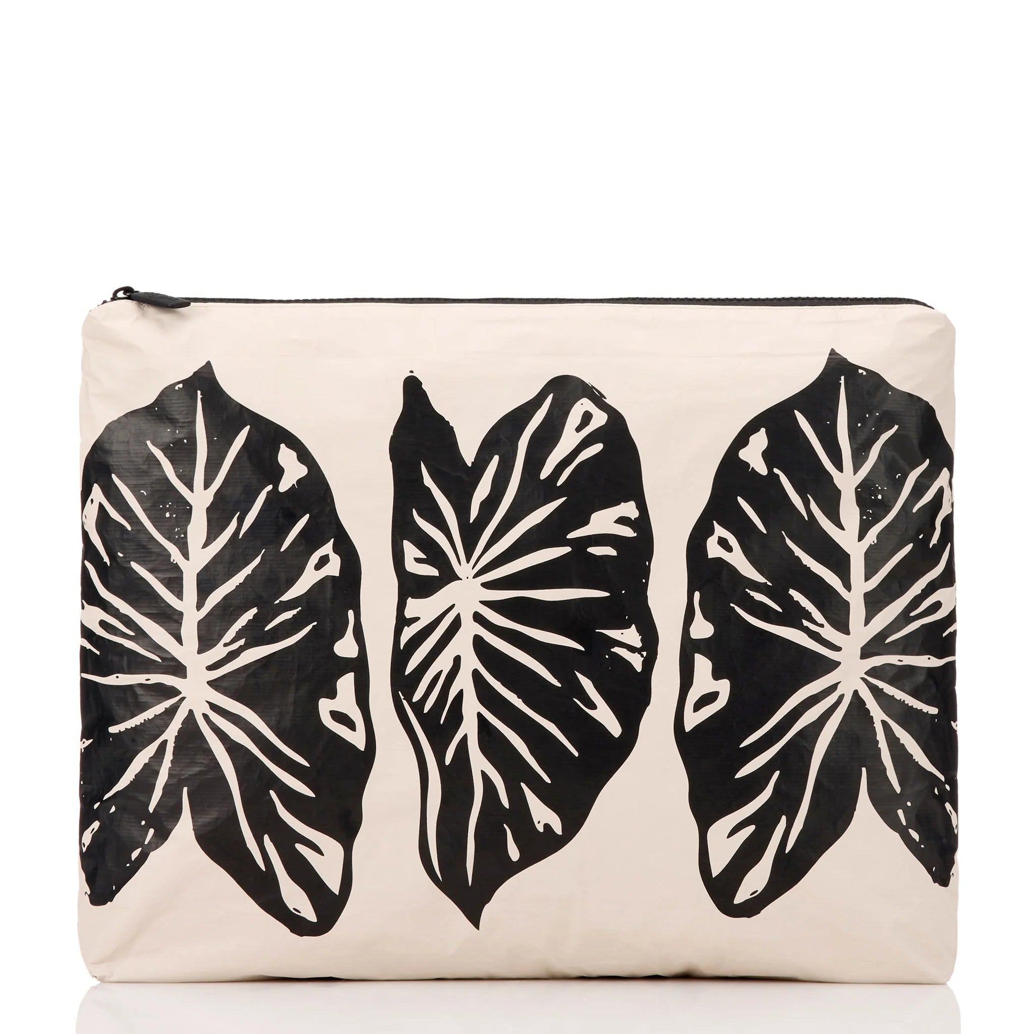 Aloha Kalo Max Pouch | Black on Sandstone