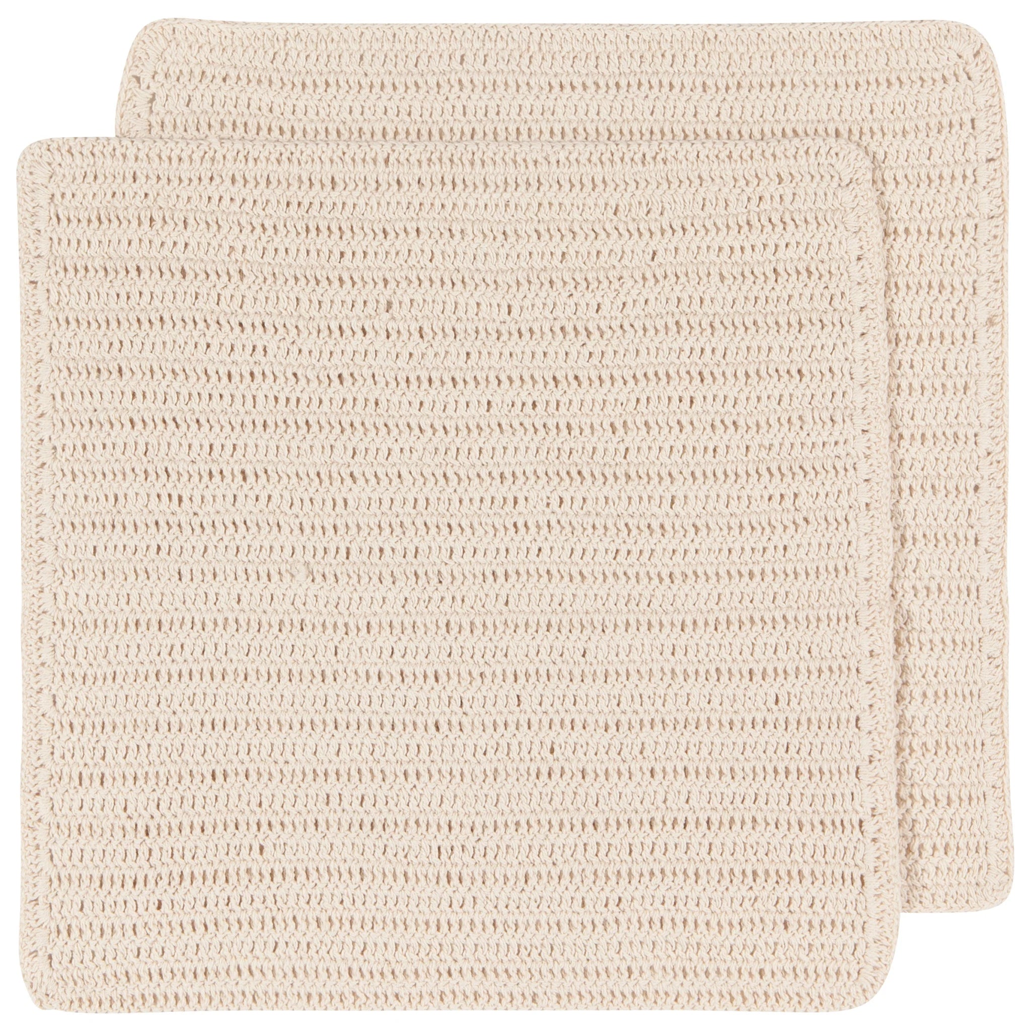 Natural Crochet Dishcloths set of 2