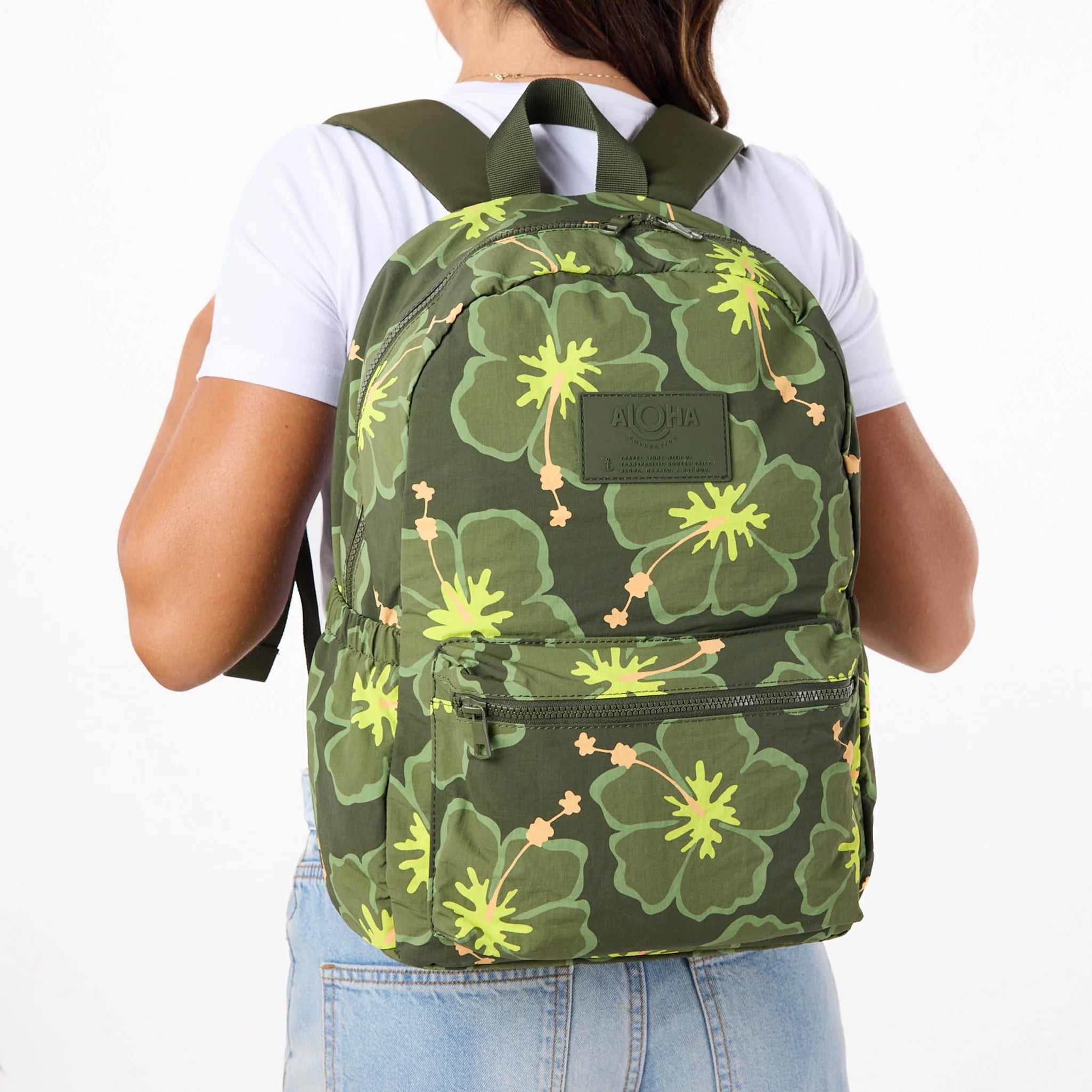 Aloha Pua Waikiki Backpack Olive
