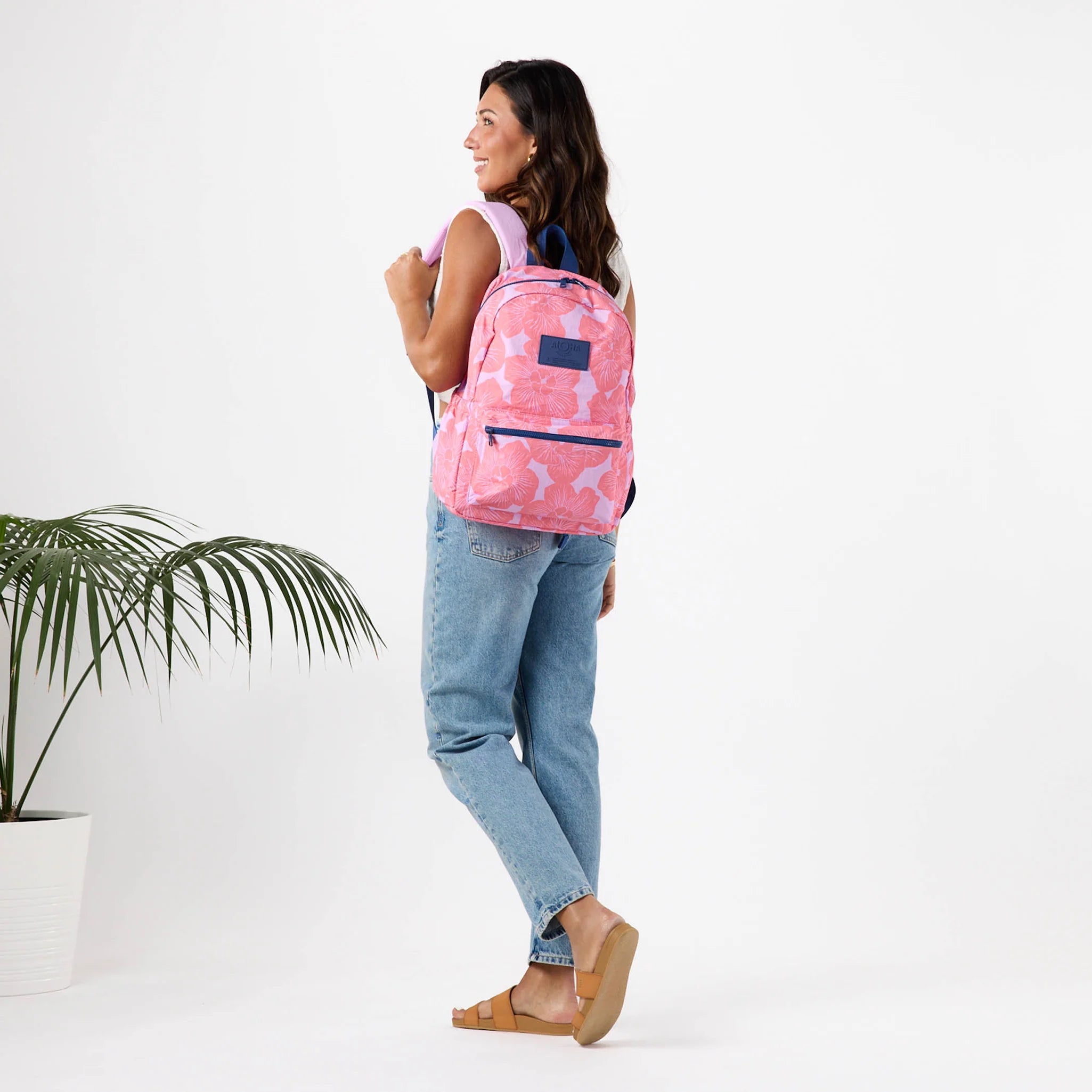Purau Backpack  Tropical/ lavender