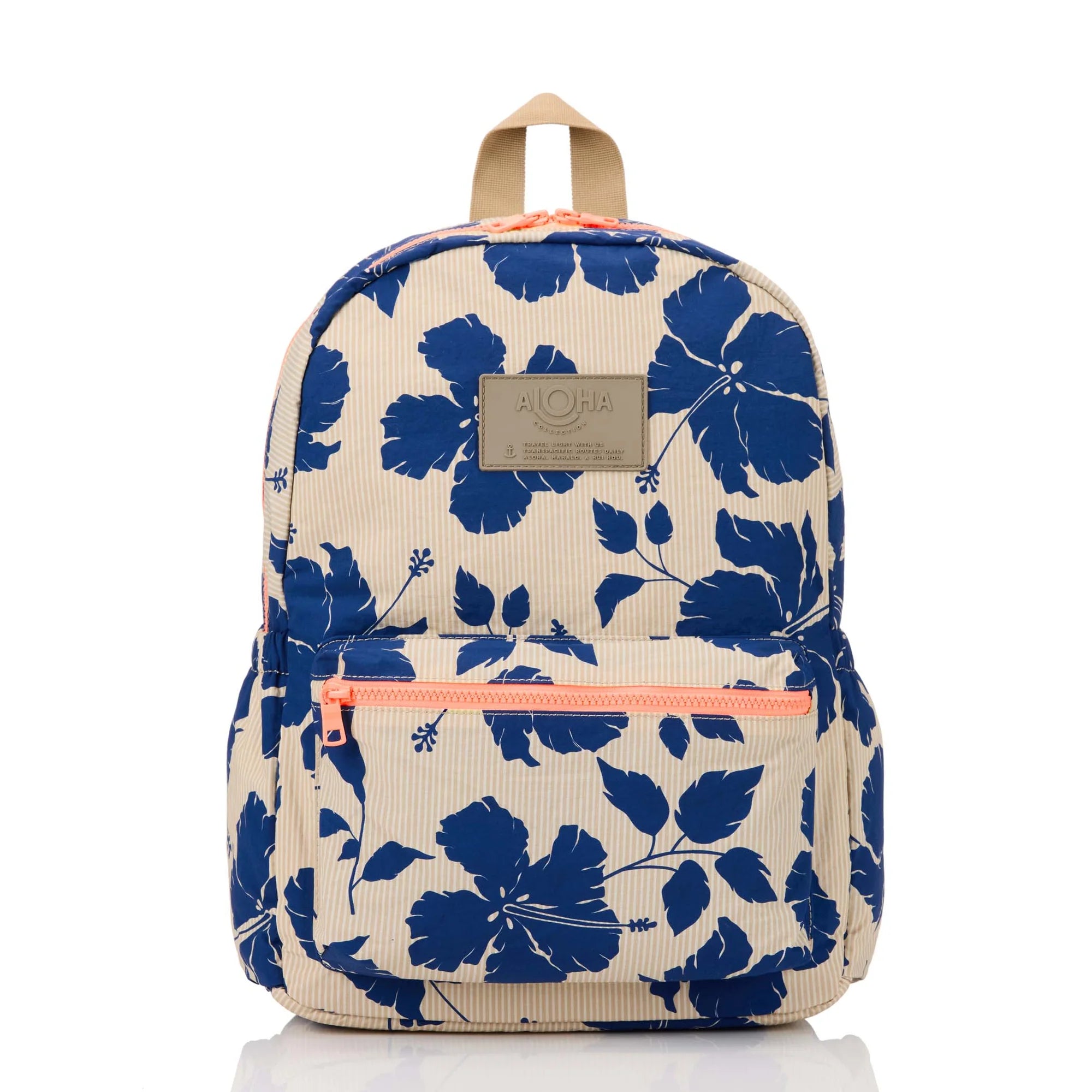 Aloha Salina Tiny Stripe Backpack Navy
