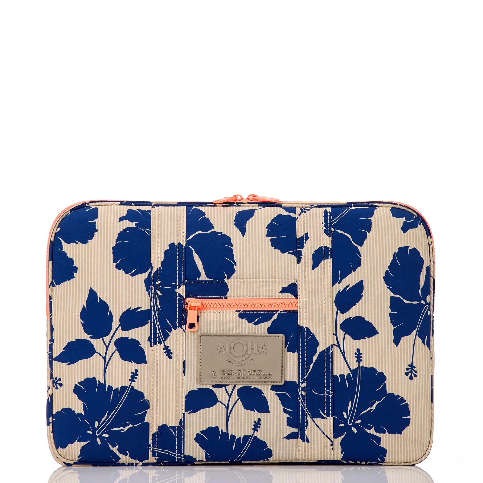 Aloha Salina Tiny Stripe Laptop Case Navy