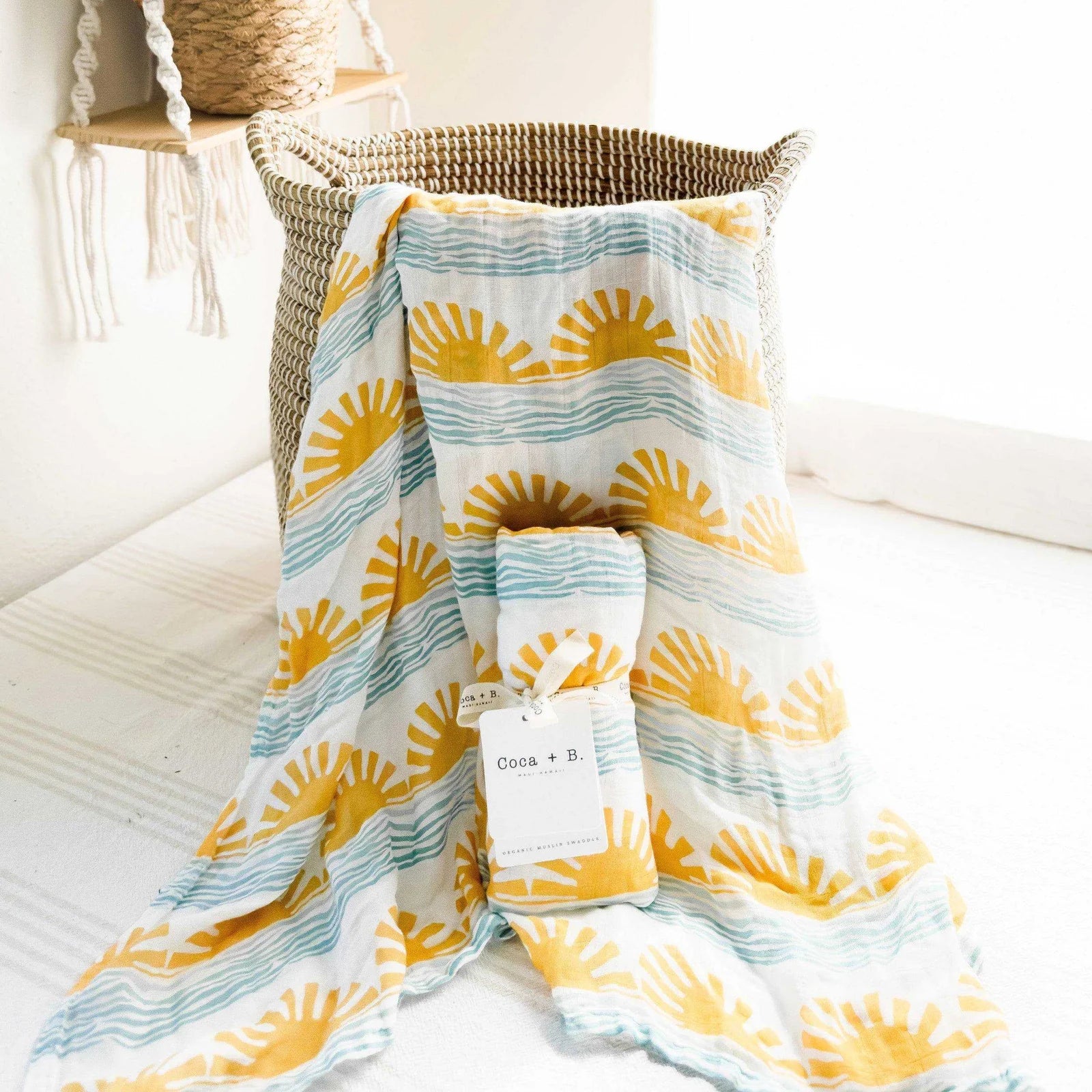 Coca + B. Sun and Wave Swaddle