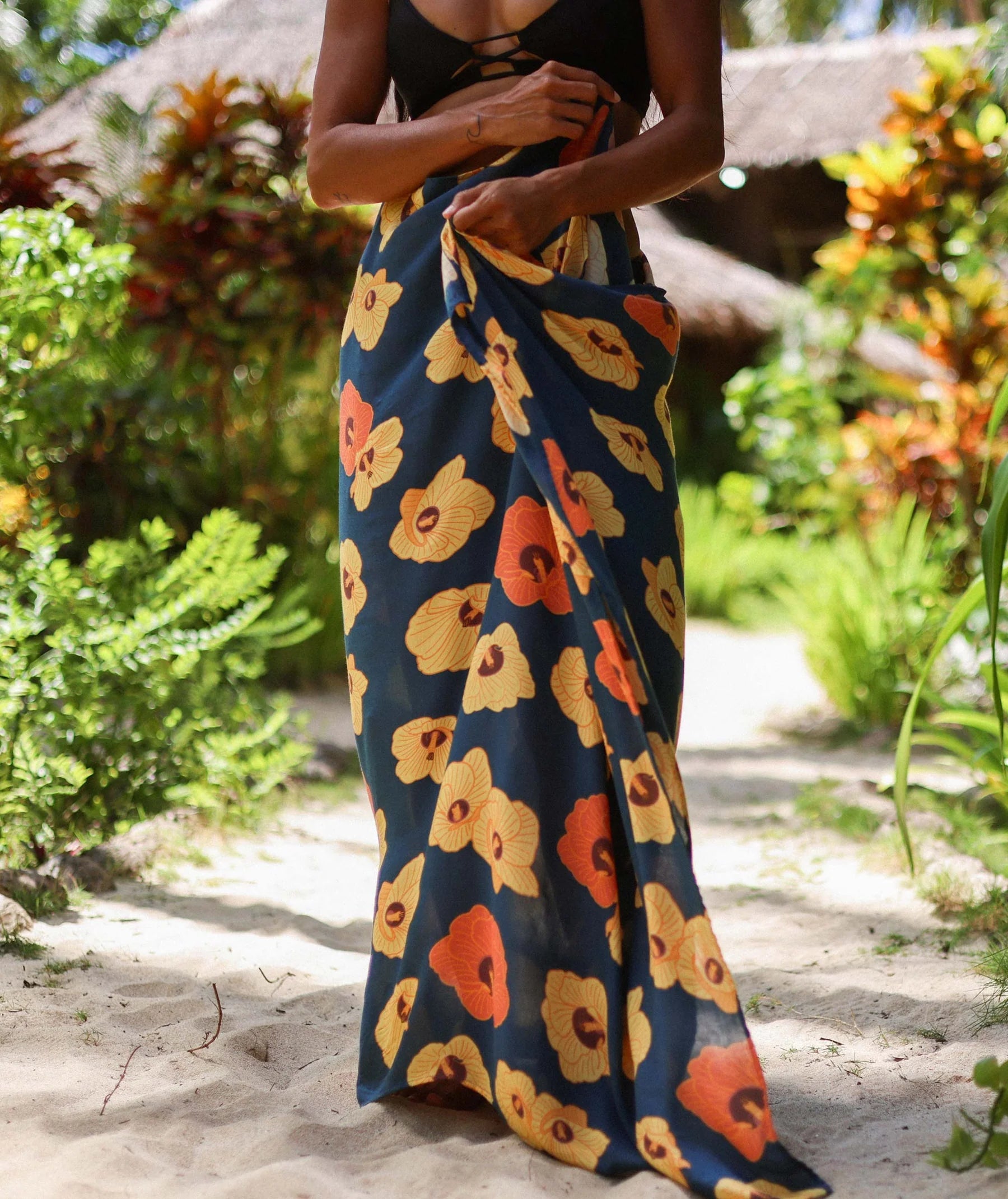 Aloha Pareo Navy Hau