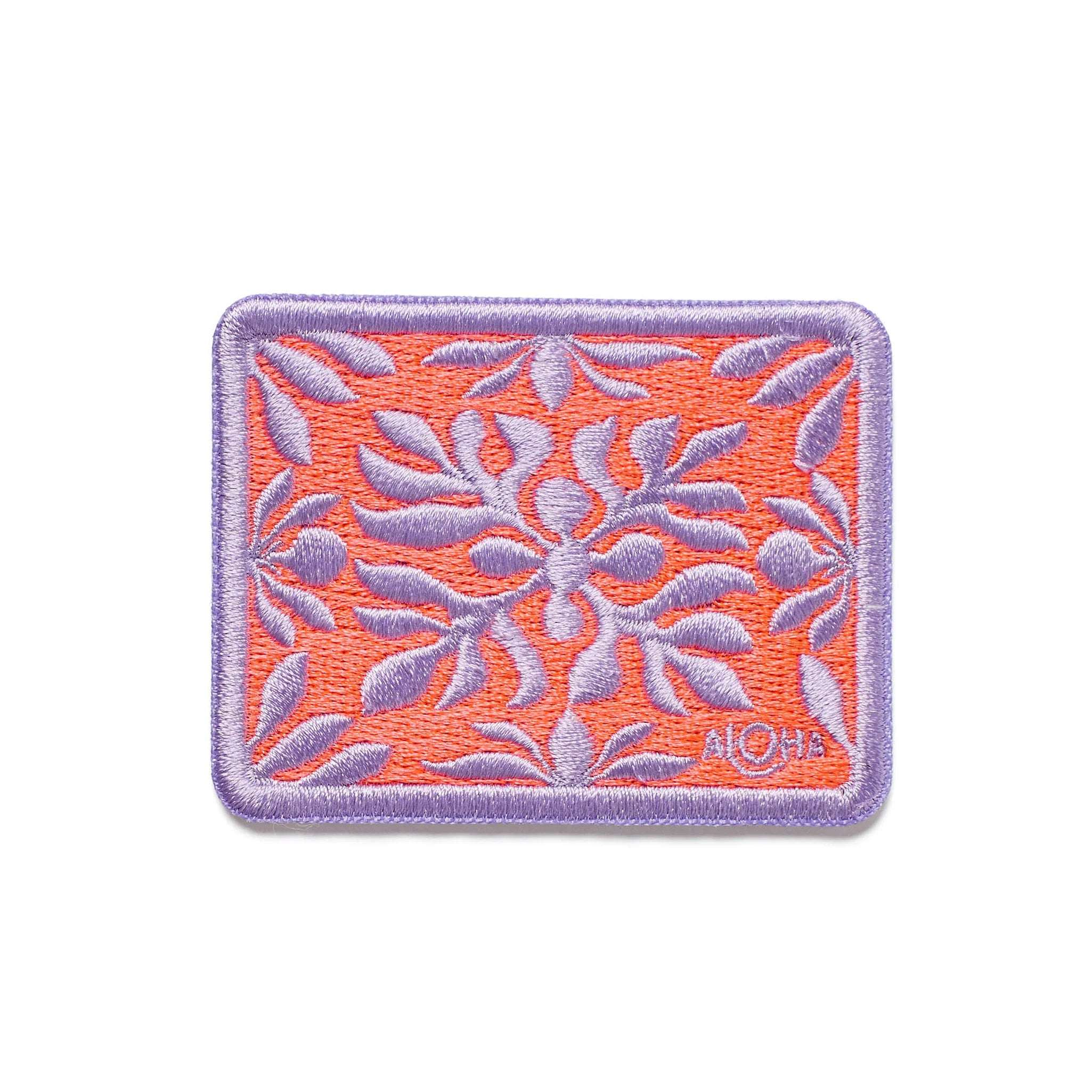 Aloha Kaluu Iron On Patch Neon Pink