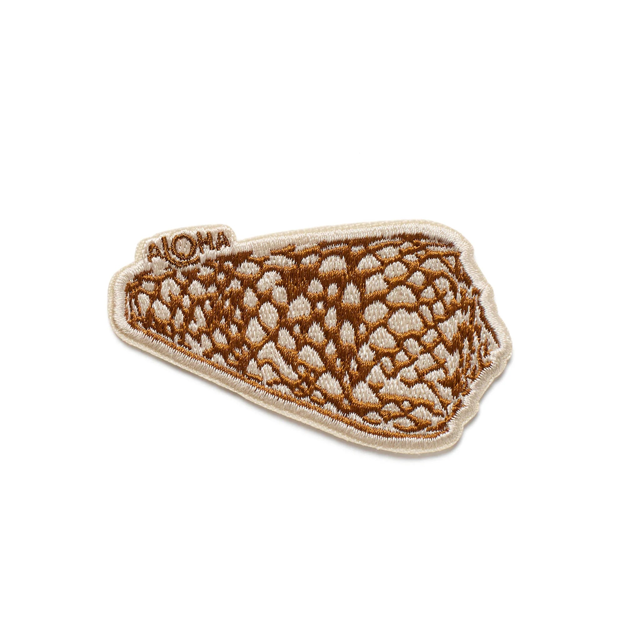 Aloha Textile Cone Iron On Patch Toffee