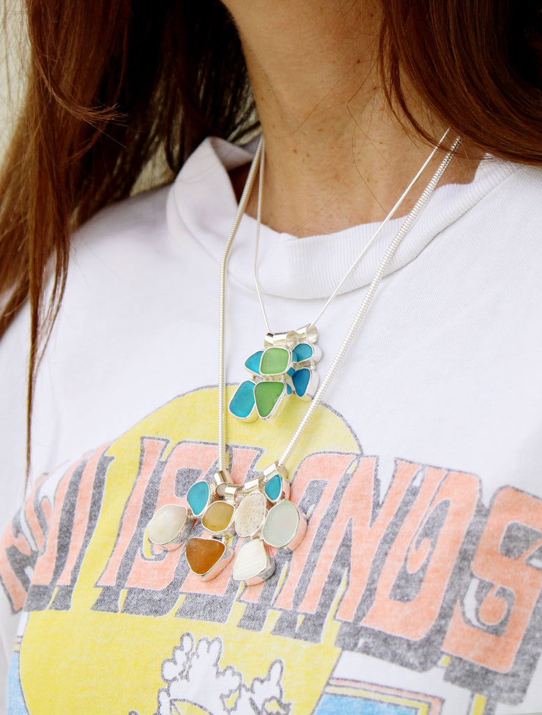 Sea Glass and Shell Jewelry Ocean State of Mind