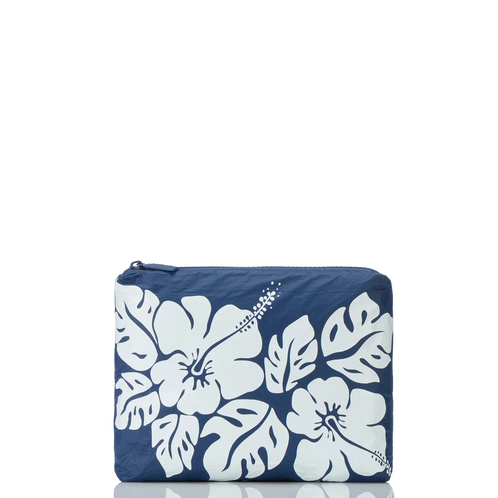 Small Big Island Hibiscus-White/Navy