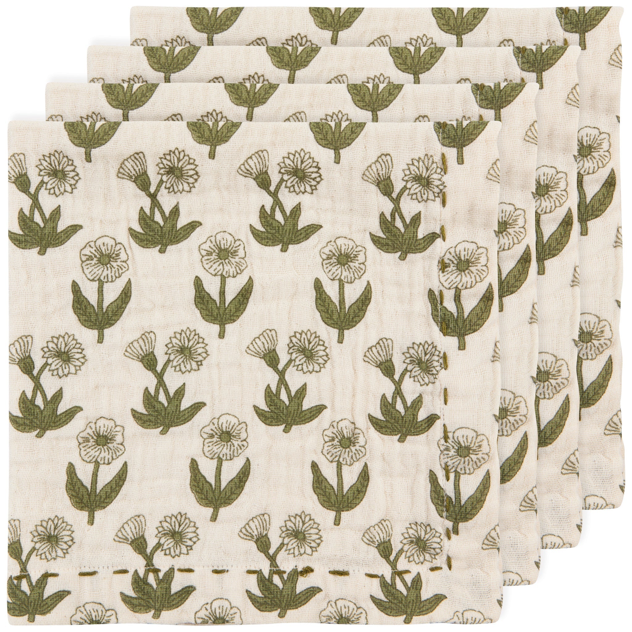Danica Double Weave Napkins Set of 4 Bloom print