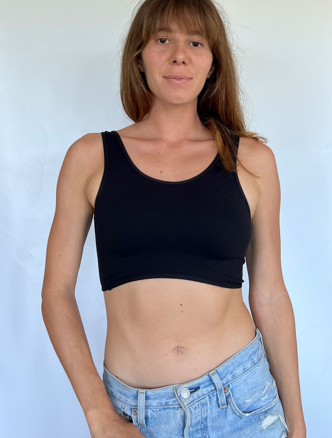 Women's Bralette Ocean State of Mind Reversible Twist Top Black