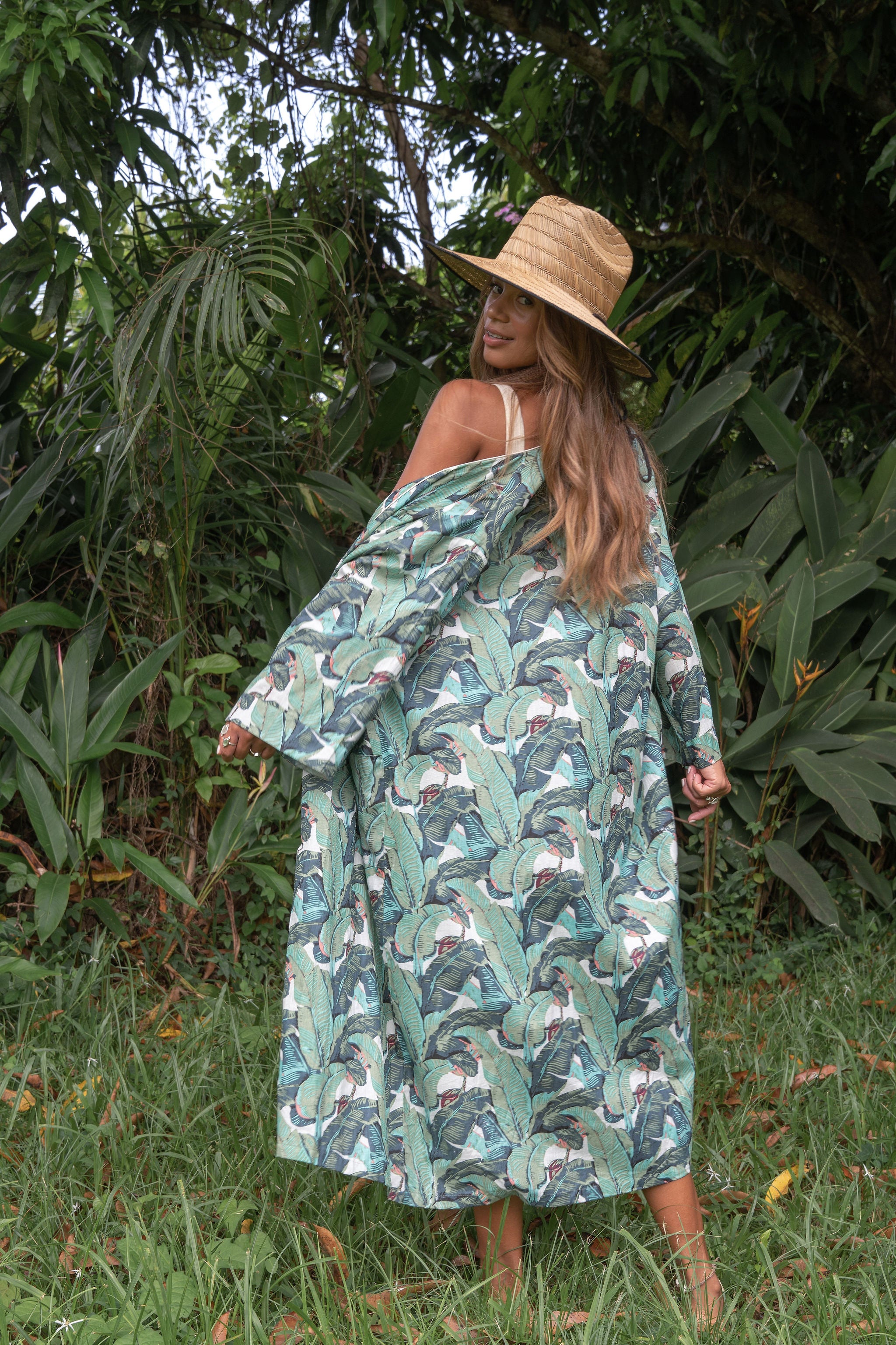 Banana Leaf Robe Long