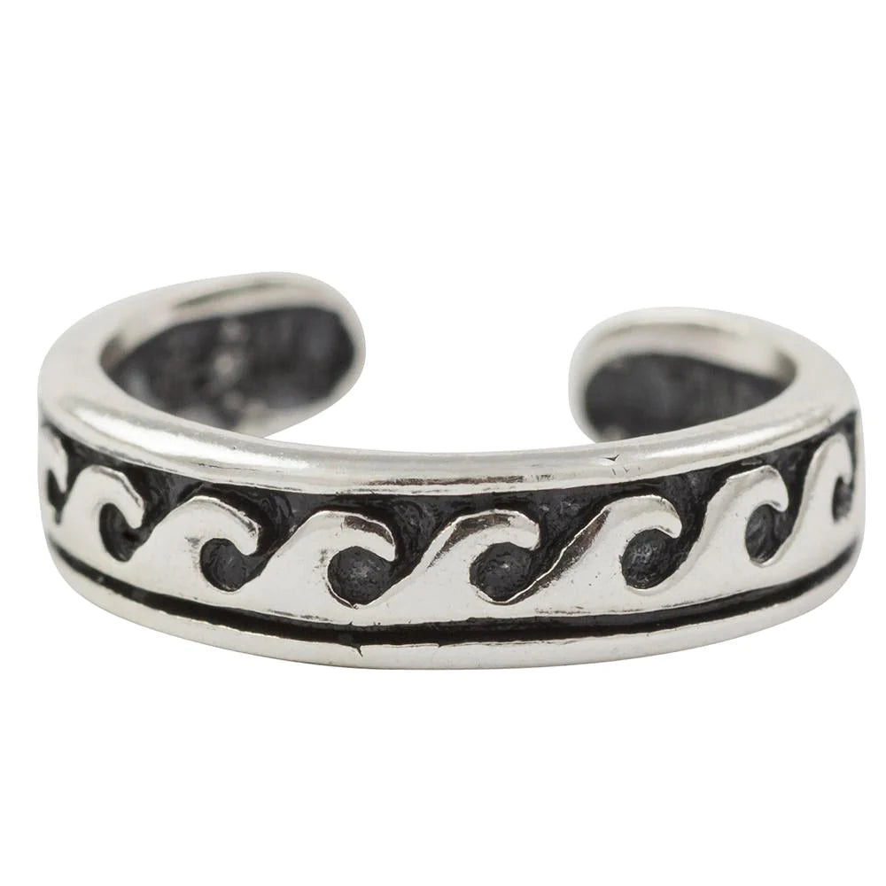 Rolling Waves Toe Ring