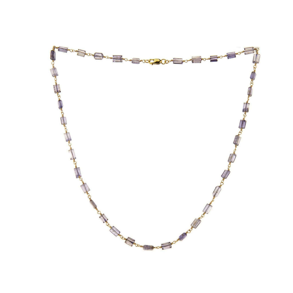 Iolite Gemstone Necklace