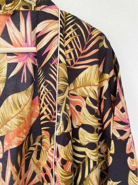 Neon Tropical Shorty Robe