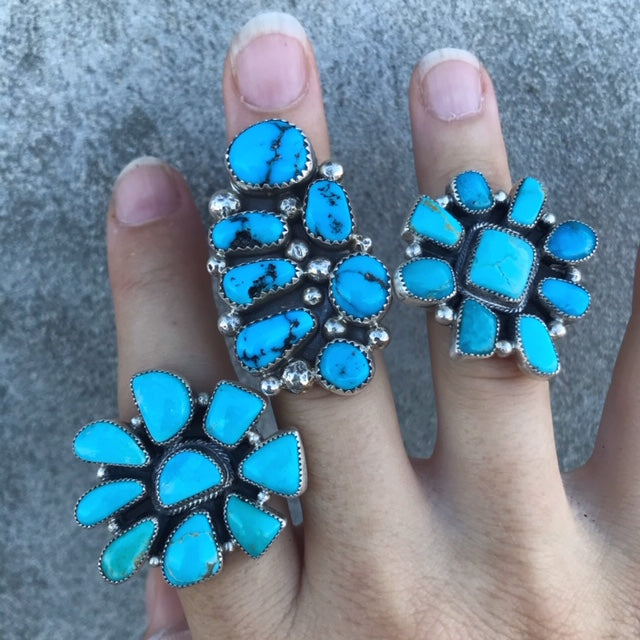 Turquoise Cluster Ring