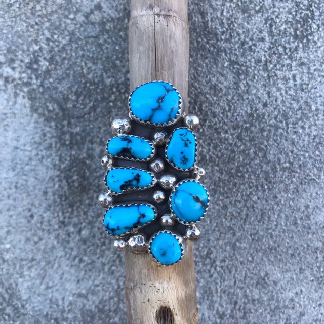 Turquoise Cluster Ring