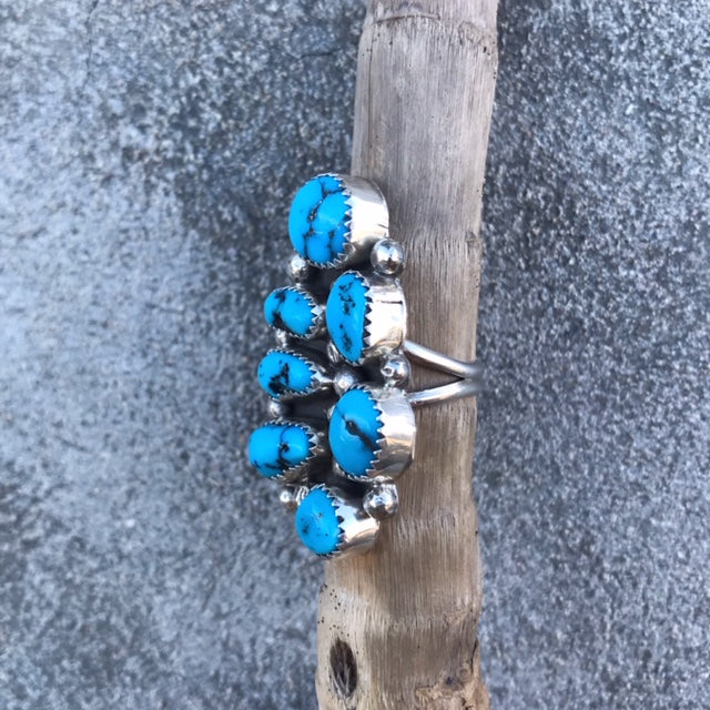 Turquoise Cluster Ring