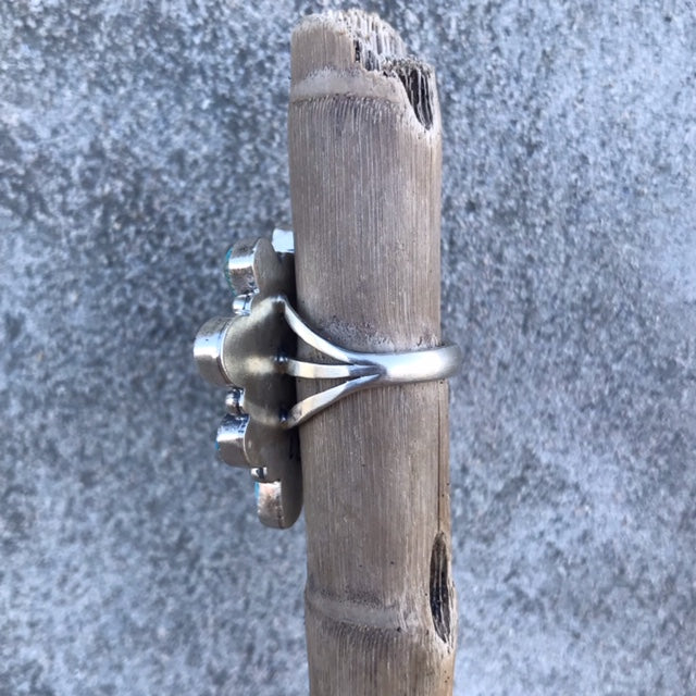 Turquoise Cluster Ring