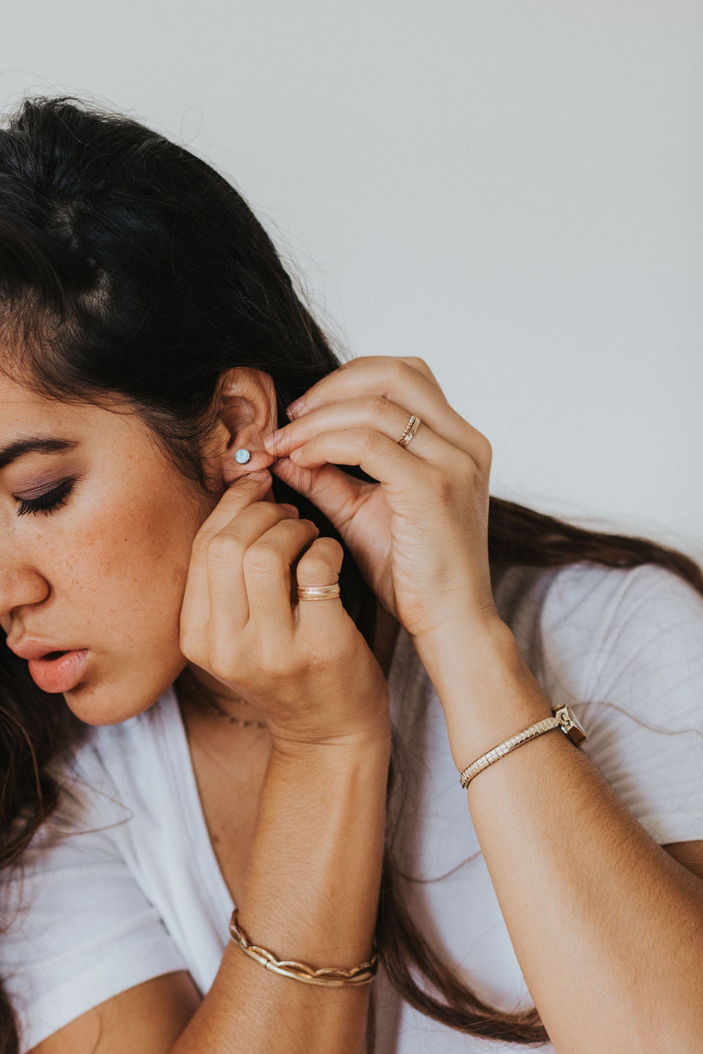 Opal Stud Earrings