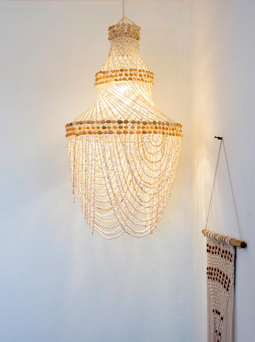 The Magnolia Shell Chandelier.